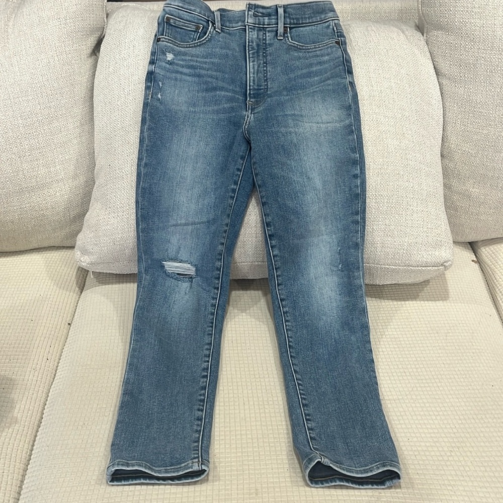 Denim Forum Lola High Rise Skinny Crop